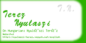 terez nyulaszi business card